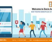 Do you want to buy an Instagram account? Buy Instagram accounts with real followers with a range of 10k to 100k having high engagement from the Socio Accounts. More further info visit: nhttps://www.socioaccounts.com/