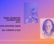 On March 11, 2021, Sri Ramana Center of Houston conducted Sivaratri celebrations with devotees from UK, Canada (Toronto), and USA (Washington DC, New Jersey, Georgia, Ohio, Tampa and Houston) via Zoom.nnList of contents:nn0:00 - Introductory commentsn1:05 - Prayer verse composed by Robert Butler (UK). Sung in Tamil with music by Vettai Ananthanarayanan (Toronto), and English Voice and music by Yazan Amin (Houston).nnToronto, Canada:n4:05 - Deepa &amp; Divya Sivaramakrishnan: Vānanai (Appar Tēv