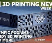 Today we have the Tokyo Olympics 3D printing podiums, Stratasys launching a brand new medical printer and Polaroid with a TASTY new take on the 3D printing pen -- let’s get into it!nnStarting off with Polaroid -- yes, you heard that right, and yes they’re still around, recently launching another addition to their lineup which includes some entry level FDM machines and printing pens. Their new “Candy Play”, as the name implies, is a 3D printing pen that can print edible filaments made of
