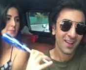 SLAP HAND TOY! When Katrina Kaif used the prop on Ranbir Kapoor in a live INSTAGRAM video. In this throwback video, we see Katrina Kaif and Ranbir Kapoor promoting their film Jagga Jasoos. Katrina was seen in a dark blue floral summer dress and white sneakers, whereas Ranbir sported an army green sweatshirt, blue jeans and grey sneakers. She posted a funny video on her Instagram page with Ranbir in a car. In the video, Ranbir is seen shooting a selfie video giving a flying kiss to his fans and s