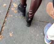 Brown leather pants MILF.mp4 from brown milf