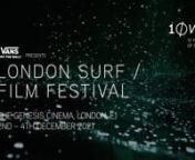 The 10th Edition London Surf / Film Festival x Vans hits the capital 2-4 December 2021, bringing to the UK a handpicked line-up of the very best surf films from across the globe - hotly anticipated premieres, documentaries to inspire, travelogues to stir the wanderlust and mind blowing surfing.nnAccompanied by Q+A’s and ‘Audiences with…’ some of the world’s most exciting names in surfing including big wave chargers Joana Andrade, Gearoid McDaid and Noah Lane, surfer / musician Lee-Ann