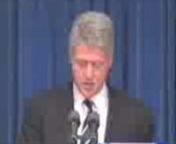Part of President Clinton&#39;s apology for the Human Radiation Experiments on October 3, 1995.(The conversion from WMV to Vimeo&#39;s format has resulted in very low-quality playback.A 25 minute video is available in C-SPAN&#39;s archives; see http://www.c-spanvideo.org/program/67458-1 - the URL may change, but you can search C-SPAN&#39;s archives for
