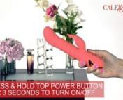 The CalExotics California Dreaming Orange County Cutie Rabbit Vibrator is a dual stimulating USB rechargeable women’s sex toy, targeting your g-spot with its thrusting shaft whilst the clitoral stimulator vibrates on your clitoris simultaneously bringing you to ecstasy.