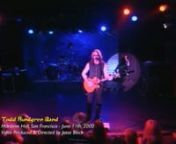 Todd Rundgren Live Performance 2000n