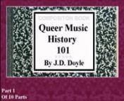QMH101: Queer Music History 101 - Part 1 of 10nnPart 1: The Beginnings, Humor, Blues, and even Bing CrosbynnSongs for Part 1:nMerrit Brunies &amp; His Friar’s Inn Orchestra – Masculine Women, Feminine Men (1926) nMa Rainey – Prove It On Me Blues (1926)nBessie Jackson – B.D. Woman’s Blues (1935)nFrankie “Half-Pint” Jaxon – My Daddy Rocks Me With One Steady Roll (1929)nBing Crosby – Ain’t No Sweet Man Worth the Salt of My Tears (1928)nDouglas Byng &amp; Lance Lister – Cabar