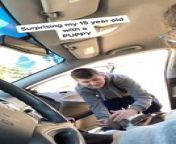This mom surprised her son adorably with a puppy. She went to pick him up from the school with his new pet sitting in the passenger seat. When he opened the door of the car, he seemed overjoyed on seeing the adorable puppy. The excited kid then took out his phone to take pictures with the new addition to his family.&#60;br/&#62;&#60;br/&#62;*The underlying music rights are not available for license. For use of the video with the track(s) contained therein, please contact the music publisher(s) or relevant rightsholder(s).