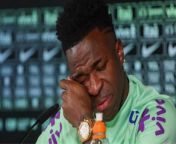 Vinícius broke down in tears during a press conference ️ from boob press and sucm