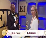 ET&#39;s Kevin Frazier spoke with Comer after her win for her role in &#39;Killing Eve,&#39; backstage at the 71st Primetime Emmy Awards on Sunday, which aired on Fox. &#60;br/&#62;