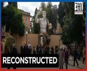 Emperor Constantine&#39;s 3d replica overlooks Rome&#60;br/&#62;&#60;br/&#62;A new 13-meter replica of Emperor Constantine&#39;s statue, originally commissioned in the 4th century, has been revealed in Rome, reconstructed using 3D modeling from scans of the surviving marble parts, depicting the emperor&#39;s powerful role in history, according to archaeologist Salvatore Settis.&#60;br/&#62;&#60;br/&#62;Photos by AP&#60;br/&#62;&#60;br/&#62;Subscribe to The Manila Times Channel - https://tmt.ph/YTSubscribe &#60;br/&#62;Visit our website at https://www.manilatimes.net &#60;br/&#62; &#60;br/&#62;Follow us: &#60;br/&#62;Facebook - https://tmt.ph/facebook &#60;br/&#62;Instagram - https://tmt.ph/instagram &#60;br/&#62;Twitter - https://tmt.ph/twitter &#60;br/&#62;DailyMotion - https://tmt.ph/dailymotion &#60;br/&#62; &#60;br/&#62;Subscribe to our Digital Edition - https://tmt.ph/digital &#60;br/&#62; &#60;br/&#62;Check out our Podcasts: &#60;br/&#62;Spotify - https://tmt.ph/spotify &#60;br/&#62;Apple Podcasts - https://tmt.ph/applepodcasts &#60;br/&#62;Amazon Music - https://tmt.ph/amazonmusic &#60;br/&#62;Deezer: https://tmt.ph/deezer &#60;br/&#62;Stitcher: https://tmt.ph/stitcher&#60;br/&#62;Tune In: https://tmt.ph/tunein&#60;br/&#62; &#60;br/&#62;#TheManilaTimes &#60;br/&#62;#worldnews &#60;br/&#62;#3d &#60;br/&#62;#history