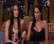 Nikki and Brie Bella discuss growing up as identical twins, the special language they still speak with their eyes and what it&#39;s like for Nikki to relive her painful breakup from John Cena on their E! show, Total Bellas.