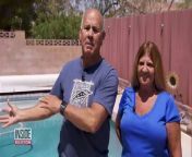 The woman who tried to save her phone when her swimming pool during California’s 7.1 earthquake is talking about her scare.
