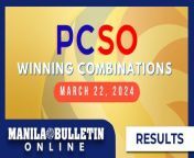 Here are the winning lotto combinations of the lotto draw results for the 9 p.m. draw on Friday, March 22. &#60;br/&#62;&#60;br/&#62;Subscribe to the Manila Bulletin Online channel! - https://www.youtube.com/TheManilaBulletin&#60;br/&#62;&#60;br/&#62;Visit our website at http://mb.com.ph&#60;br/&#62;Facebook: https://www.facebook.com/manilabulletin &#60;br/&#62;Twitter: https://www.twitter.com/manila_bulletin&#60;br/&#62;Instagram: https://instagram.com/manilabulletin&#60;br/&#62;Tiktok: https://www.tiktok.com/@manilabulletin&#60;br/&#62;&#60;br/&#62;#ManilaBulletinOnline&#60;br/&#62;#ManilaBulletin&#60;br/&#62;#LatestNews&#60;br/&#62;