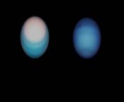 NASA/ESA Hubble Space Telescope, Gemini North telescope and NASA Infrared Telescope Facility observations of Neptune and Uranus may have revealed why they differ in color. &#60;br/&#62;&#60;br/&#62;Credit:&#60;br/&#62;Directed by: Bethany Downer and Nico Bartmann&#60;br/&#62;Editing: Nico Bartmann&#60;br/&#62;Web and technical support: Enciso Systems&#60;br/&#62;Written by: Bethany Downer&#60;br/&#62;Music:Stan Dart - Organic Life&#60;br/&#62;Footage and photos: ESA/Hubble, ESA, NASA, STScI