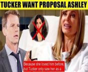 CBS Young And The Restless Tucker realizes he only loves Ashley - betraying and