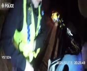 This is the dramatic moment police swooped to arrest a teenager following a raid on a Doncaster gun shop