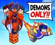 ONE DEMON on an ALL BOYS One Block! from minecraft jenny