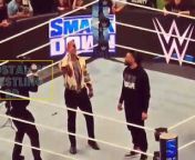 The Rock gave Roman reigns the mic to let the world know what cooking on WWE SMACKDOWN
