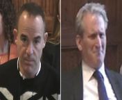 Tory minister Damian Hinds pulled faces as Martin Lewis criticised the government during a hearing.Source: Parliament TV
