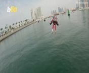 In Dubai, the first ever official jet suit race was held as pilots whizzed through the air in a marvelous display of human innovation and science. Since its first launch in 2017, the jet suit can now fly at speeds of around 80 mph and is able to fly across most terrains, but is still safest to operate over water. Yair Ben-Dor has more.
