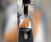 A TikToker tried the UK&#39;s most expensive croissant - a 1.5kg pastry which costs £25 - and said it was &#92;