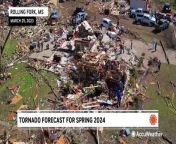 Paul Pastelok gives the AccuWeather predictions for tornadoes in the Spring of 2024.