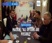 French President Emmanuel Macron says &#39;all options are possible&#39; in Ukraine, although the current situation doesn&#39;t require them