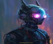 Prompt Midjourney : [atmospheric impressionistic painting]::1 [futuristific dark neon cyberpunk servant bot]::3 [by Schjerfbeck, by Enki Bilal]::1 --no frame borders person ultra-detailed photorealism --ar 65:89 --v 6.0
