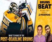 Evan Marinofsky and Conor Ryan take a look at the Bruins&#39; roster following Friday&#39;s trade deadline, and assess their acquisitions and how they will fit onto this team. With Linus Ullmark and Jake Debrusk still on the team, and with Maroon and Peeke added to the mix, have the Bruins&#39; chances at the Cup increased? That, and much more!&#60;br/&#62;&#60;br/&#62;&#60;br/&#62;&#60;br/&#62;Topics&#60;br/&#62;&#60;br/&#62;- Tough night against St Louis&#60;br/&#62;&#60;br/&#62;- The fourth line&#60;br/&#62;&#60;br/&#62;- Are the Bruins too inconsistent? &#60;br/&#62;&#60;br/&#62;- The future of Linus Ullmark &#60;br/&#62;&#60;br/&#62;- Peeke for Shattenkirk?&#60;br/&#62;&#60;br/&#62;&#60;br/&#62;&#60;br/&#62;&#60;br/&#62;&#60;br/&#62;This episode is brought to you by PrizePicks! Get in on the excitement with PrizePicks, America’s No. 1 Fantasy Sports App, where you can turn your hoops knowledge into serious cash. Download the app today and use code CLNS for a first deposit match up to &#36;100! Pick more. Pick less. It’s that Easy! Football season may be over, but the action on the floor is heating up. Whether it’s Tournament Season or the fight for playoff homecourt, there’s no shortage of high stakes basketball moments this time of year. Quick withdrawals, easy gameplay and an enormous selection of players and stat types are what make PrizePicks the #1 daily fantasy sports app!&#60;br/&#62;&#60;br/&#62;&#60;br/&#62;&#60;br/&#62;This episode is also brought to you by HelloFresh. Go to HelloFresh.com/50bruins and use code 50bruins for 50% off plus free shipping!