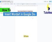 How To Insert Word Art In Google Docs&#60;br/&#62;&#60;br/&#62;Welcome to Tuts Nest! ✨ In this tutorial, we&#39;ll walk you through the process of inserting Word Art into your Google Docs documents with ease.&#60;br/&#62;&#60;br/&#62;How to Insert Word Art in Google Docs:&#60;br/&#62;1. Access the Drawing Tool:&#60;br/&#62;- Navigate to the Insert menu.&#60;br/&#62;- Select Drawing -New to open the drawing tool.&#60;br/&#62;2. Insert Word Art:&#60;br/&#62;- In the drawing tool, click on the Actions menu.&#60;br/&#62;- Choose the option to insert Word Art.&#60;br/&#62;3. Enter Your Text:&#60;br/&#62;- A Word Art textbox will appear. Enter the text you want to transform into Word Art.&#60;br/&#62;4. Customize Your Word Art:&#60;br/&#62;- Utilize the formatting options to style your Word Art according to your preferences.&#60;br/&#62;- Adjust the font, size, color, and other formatting settings to make your Word Art stand out.&#60;br/&#62;5. Insert Into Your Document:&#60;br/&#62;- Once you&#39;re satisfied with the appearance of your Word Art, click Save and Close to insert it into your Google Docs document.&#60;br/&#62;&#60;br/&#62;Transform your text into eye-catching Word Art to add a creative flair to your documents! ️&#60;br/&#62;&#60;br/&#62;If you found this tutorial helpful, don&#39;t forget to give it a thumbs up, subscribe to our channel for more Google Docs tips and tricks, and hit the notification bell to stay updated on our latest videos. &#60;br/&#62;&#60;br/&#62;Have questions or suggestions? Feel free to leave them in the comments below. &#60;br/&#62;Let&#39;s unleash your creativity with Word Art!&#60;br/&#62;#googledocshowto &#60;br/&#62; #WordArt #DocumentDesign #TutsNestTutorial
