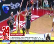 Nagwagi ang defending champions na Letran Squires game one ng NCAA Season 99 Best-of-Three Men’s Basketball Finals kontra sa Junior Altas.&#60;br/&#62;&#60;br/&#62;&#60;br/&#62;24 Oras Weekend is GMA Network’s flagship newscast, anchored by Ivan Mayrina and Pia Arcangel. It airs on GMA-7, Saturdays and Sundays at 5:30 PM (PHL Time). For more videos from 24 Oras Weekend, visit http://www.gmanews.tv/24orasweekend.&#60;br/&#62;&#60;br/&#62;#GMAIntegratedNews #KapusoStream&#60;br/&#62;&#60;br/&#62;Breaking news and stories from the Philippines and abroad:&#60;br/&#62;GMA Integrated News Portal: http://www.gmanews.tv&#60;br/&#62;Facebook: http://www.facebook.com/gmanews&#60;br/&#62;TikTok: https://www.tiktok.com/@gmanews&#60;br/&#62;Twitter: http://www.twitter.com/gmanews&#60;br/&#62;Instagram: http://www.instagram.com/gmanews&#60;br/&#62;&#60;br/&#62;GMA Network Kapuso programs on GMA Pinoy TV: https://gmapinoytv.com/subscribe