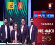 The Pavilion &#124; Islamabad United vs Peshawar Zalmi (Pre-Match) Expert Analysis &#124; 16 Mar 2024 &#124;PSL9&#60;br/&#62; &#60;br/&#62;Eliminator 2 : Islamabad United vs Peshawar Zalmi&#60;br/&#62;&#60;br/&#62;Catch our star-studded panel on #ThePavilion as we bring to you exclusive analysis for every match, live only on #ASportsHD!&#60;br/&#62;&#60;br/&#62;#WasimAkram #PSL9#HBLPSL9 #MohammadHafeez #MisbahUlHaq #AzharAli #FakhareAlam #islamabadunited #peshawarzalmi #babarazam #shadabkhan&#60;br/&#62;Catch HBLPSL9 every moment live, exclusively on #ASportsHD!Follow the A Sports channel on WhatsApp: https://bit.ly/3PUFZv5#ASportsHD #ARYZAP