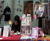 Two Taiwanese artists got a warm welcome from visitors to the Museum of Comic and Cartoon Art Festival, or MoCCA, in New York City.