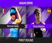 Simona Halep lost on her return from a doping ban against Paula Badosa in Miami