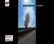 Police in Midland, Texas lit up the daytime skies with thousands of pounds of fireworks that were seized by the Bureau of Alcohol, Tobacco.