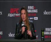 Amanda Ribas previews her UFC Fight Night clash with Rose Namajunas&#60;br/&#62;Las Vegas, Nevada, USA