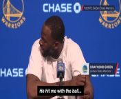 Sweet scene with Draymond Green’s kids in post-game conference from sweet girl tango premium