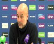 Manchester City boss Pep Guardiola talks on preparing for Tuesdays match against Real Madrid for the Champions League&#60;br/&#62;&#60;br/&#62;Selhurst Park, London, UK