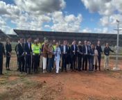 Casella Family Brands managing director John Casellajoined by Farrer MP Sussan Ley and Griffith City deputy mayor Anne Napoli in cutting the ribbon at the site on April 9.