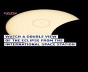 ✨ See the eclipse from space!&#60;br/&#62;Astronauts on the International Space Station snapped amazing pics of the recent solar eclipse. &#60;br/&#62;Watch as the Moon&#39;s shadow glides over Earth in this epic footage. #SolarEclipse #ISS #SpaceViews ️