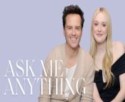 Dakota Fanning &amp; Andrew Scott may portray characters with a complicated relationship in the new Netflix mini-series &#39;Ripley,&#39; but off-screen their banter is unmatched. The actors sat down with ELLE for a round of Ask Me Anything where Andrew Scott gets honest about his most Irish traits, including his love for Riverdance, and Dakota Fanning confesses who can leave her starstruck. The duo chats about topics such as the resurgence of &#39;Twilight&#39; and the backstory behind Kurt Russell gifting Dakota a horse.&#60;br/&#62; &#60;br/&#62;&#39;Ripley&#39; is available to stream on Netflix today.&#60;br/&#62; &#60;br/&#62;#DakotaFanning #AndrewScott #ELLE #AskMeAnything