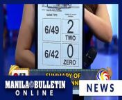 The Philippine Charity Sweepstakes Office (PCSO) announced on Thursday, April 4, that there were two lucky winners for the jackpot prize of Super Lotto 6/49 in the 9 p.m. draw.&#60;br/&#62;&#60;br/&#62;READ MORE: https://mb.com.ph/2024/4/4/two-bettors-win-p89-5-m-super-lotto-jackpot-on-april-4-draw&#60;br/&#62;&#60;br/&#62;Subscribe to the Manila Bulletin Online channel! - https://www.youtube.com/TheManilaBulletin&#60;br/&#62;&#60;br/&#62;Visit our website at http://mb.com.ph&#60;br/&#62;Facebook: https://www.facebook.com/manilabulletin &#60;br/&#62;Twitter: https://www.twitter.com/manila_bulletin&#60;br/&#62;Instagram: https://instagram.com/manilabulletin&#60;br/&#62;Tiktok: https://www.tiktok.com/@manilabulletin&#60;br/&#62;&#60;br/&#62;#ManilaBulletinOnline&#60;br/&#62;#ManilaBulletin&#60;br/&#62;#LatestNews&#60;br/&#62;