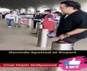 Govinda Spotted at Airport