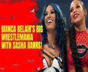 Witness history as Bianca Belair and Sasha Banks headline WrestleMania with pure emotion and athleticism #WrestleMania #BiancaBelair #SashaBanks #BlackExcellence #HistoryMaking #WWE