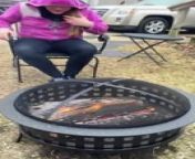 This girl tried testing the new fire pit in her front yard along with her mom. They both sat on both sides of the fire pit and suddenly the daughter saw the grass below light up. She freaked out and screamed on seeing the fire while her mom laughed it off and called her husband to find a way to douse it off.