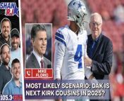 Pro Football Talk&#39;s Mike Florio joins Shan, RJ, &amp; Bobby following the release of his article explaining why the Cowboys are in a contract mess. Florio breaks down how we got here and what the Cowboys are most likely to do about Dak. Florio also responds to the Micah &#39;wearing thin&#39; report.