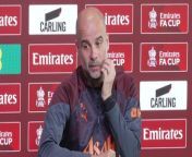 Manchester City boss Pep Guardiola said they have to move on from their Champions League defeat to Real Madrid quickly and respond when they face Chelsea in the FA Cup semi-final&#60;br/&#62;Manchester, UK