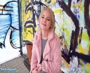 Public Agent Short Hair Blonde Amateur Teen with Soft Natural Body Picked up as Bus Stop from teen erotic fuck