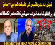 What is the reality of Faizabad Dharna case? Shahid Khaqan Abbasi&#39;s alarming revelations