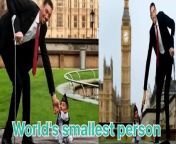 Guys, Watch world&#39;s amazing facts about World&#39;s Tallest Person, World&#39;s smallest persons and World&#39;s smallest Women in the world.. Interesting and mysterious facts of the world.....